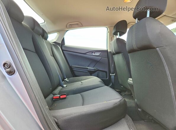 19XFC2F56HE207818 2017 HONDA CIVIC Silver Rear seats view
