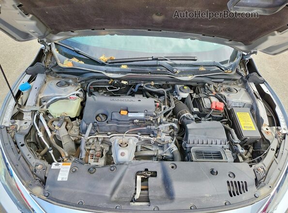 19XFC2F56HE207818 2017 HONDA CIVIC Silver Rear interior view