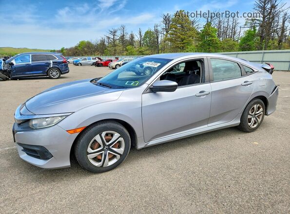 19XFC2F56HE207818 2017 HONDA CIVIC Silver Front left