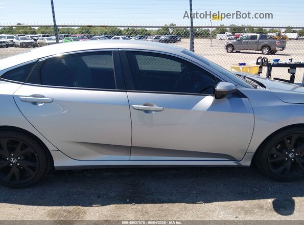 19XFC2F57HE069433 2017 HONDA CIVIC Silver უკანა სალონის ხედი