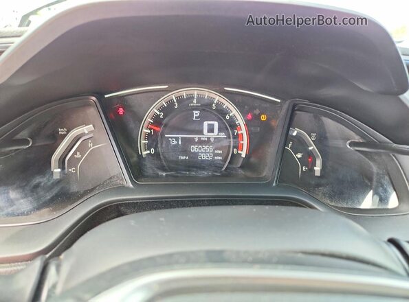 19XFC2F57HE081968 2017 HONDA CIVIC Silver Instrument cluster view
