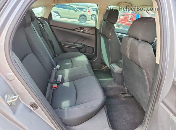 19XFC2F57HE081968 2017 HONDA CIVIC Silver Rear seats view