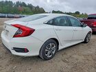 2017 Honda Civic Lx White vin: 19XFC2F57HE229486