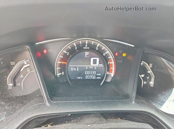 19XFC2F59GE041258 2016 HONDA CIVIC White Widok zestawu wskaźników
