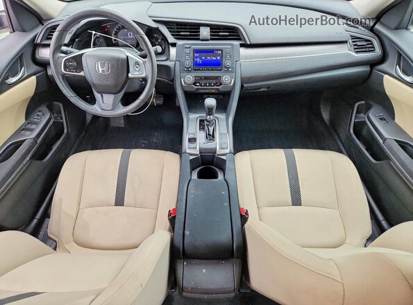 19XFC2F59GE063275 2016 HONDA CIVIC Белый Вид панели приборов