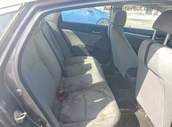 19XFC2F5XHE066901 2017 HONDA CIVIC Charcoal უკანა სავარძლების ხედი