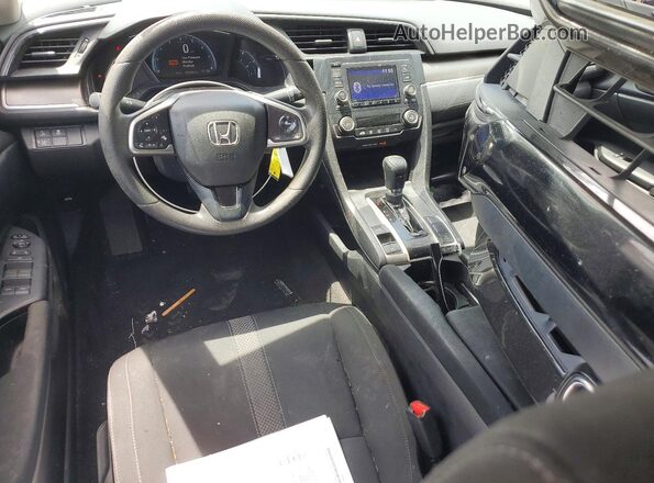 19XFC2F60KE010899 2019 HONDA CIVIC Black წინა პანელის ხედი