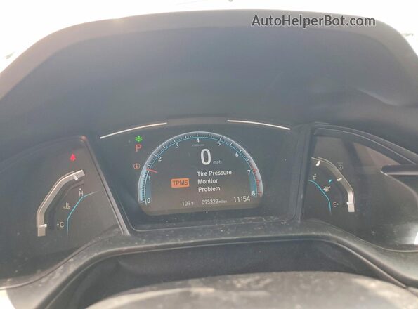 19XFC2F60KE010899 2019 HONDA CIVIC Black ხელსაწყოთა პანელის ხედი