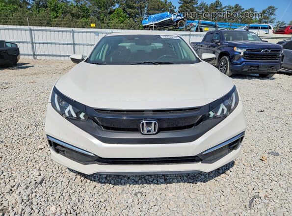 19XFC2F60KE030697 2019 HONDA CIVIC Белый Вид спереди