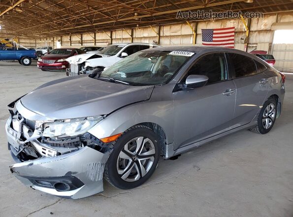 19XFC2F61HE008586 2017 HONDA CIVIC Silver Передня ліва чверть