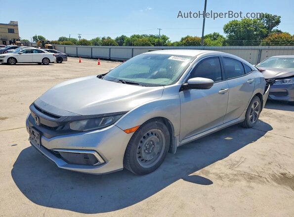 19XFC2F63KE023081 2019 HONDA CIVIC Silver წინა მარცხენა ხედი სამი მეოთხედიდან