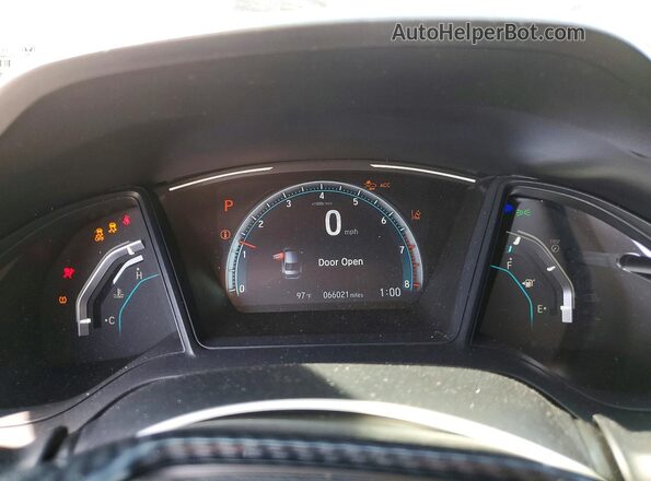19XFC2F63LE003740 2020 HONDA CIVIC White Vista del cuadro de instrumentos