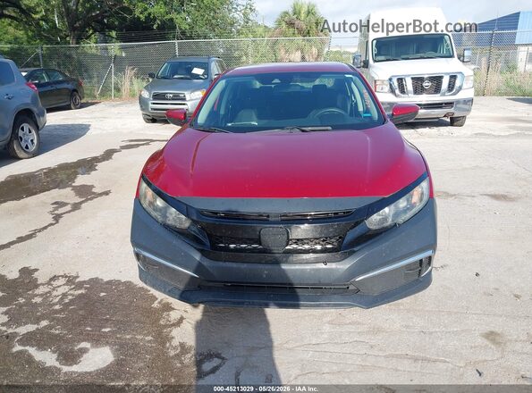 19XFC2F63LE009635 2020 HONDA CIVIC Red Widok zestawu wskaźników