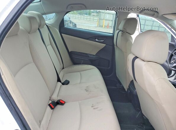 19XFC2F65KE037905 2019 HONDA CIVIC White უკანა სავარძლების ხედი