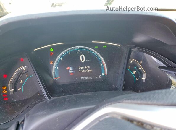 19XFC2F65KE207101 2019 HONDA CIVIC Gray Vista del cuadro de instrumentos