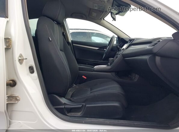 19XFC2F66KE006744 2019 HONDA CIVIC Белый Вид салона спереди