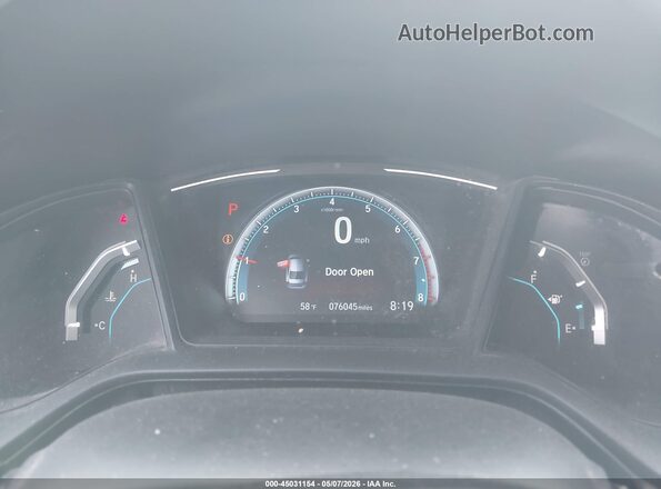 19XFC2F66KE006744 2019 HONDA CIVIC Белый Вид задних сидений
