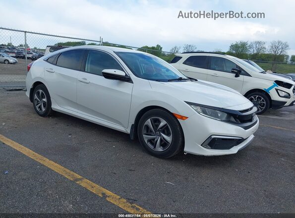 19XFC2F66KE006744 2019 HONDA CIVIC Белый Передняя правая четверть