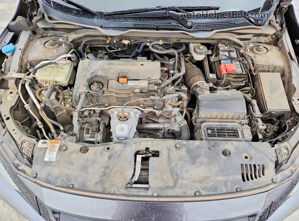 19XFC2F66LE002372 2020 HONDA CIVIC Gray Widok wnętrza z tyłu