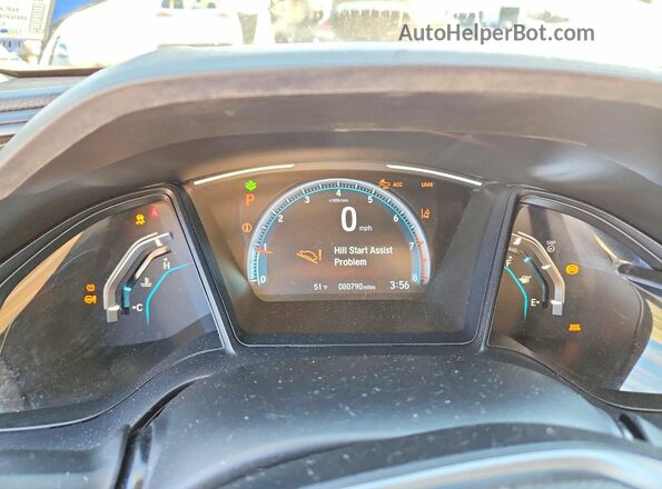 19XFC2F67KE017462 2019 HONDA CIVIC Синий Вид щитка приборов