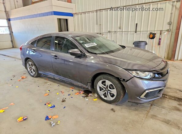 19XFC2F67KE045956 2019 HONDA CIVIC Серый Передняя правая четверть