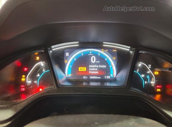19XFC2F67KE045956 2019 HONDA CIVIC Серый Вид щитка приборов