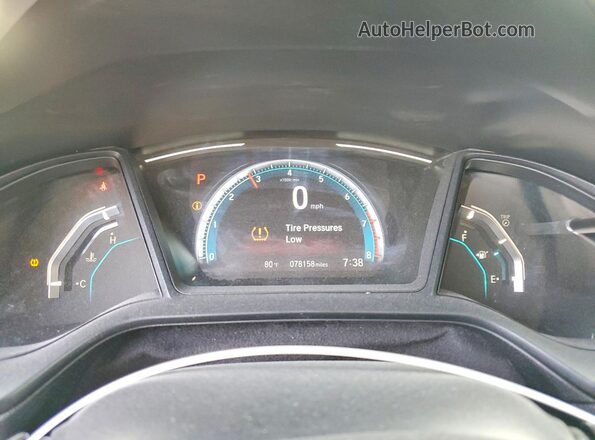 19XFC2F67LE011856 2020 HONDA CIVIC Black Սարքավորումների վահանակի տեսք