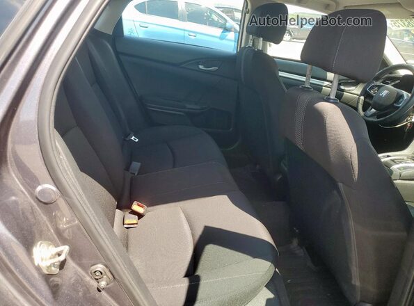 19XFC2F69KE004888 2019 HONDA CIVIC Gray Rear seats view