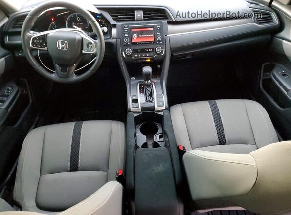 19XFC2F6XKE032103 2019 HONDA CIVIC Gray Առջևի վահանակի տեսք