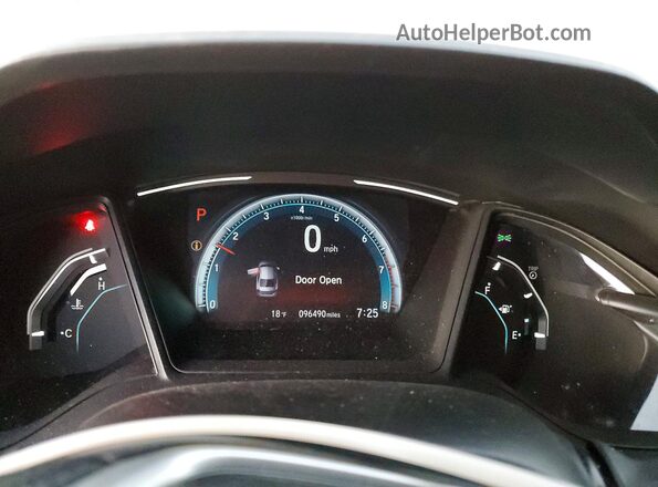 19XFC2F6XKE032103 2019 HONDA CIVIC Gray Սարքավորումների վահանակի տեսք