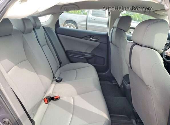19XFC2F6XKE049080 2019 HONDA CIVIC Gray უკანა სავარძლების ხედი