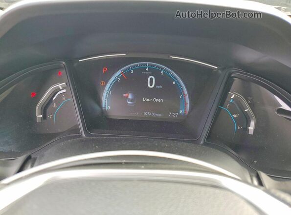 19XFC2F6XKE049080 2019 HONDA CIVIC Gray ხელსაწყოთა პანელის ხედი