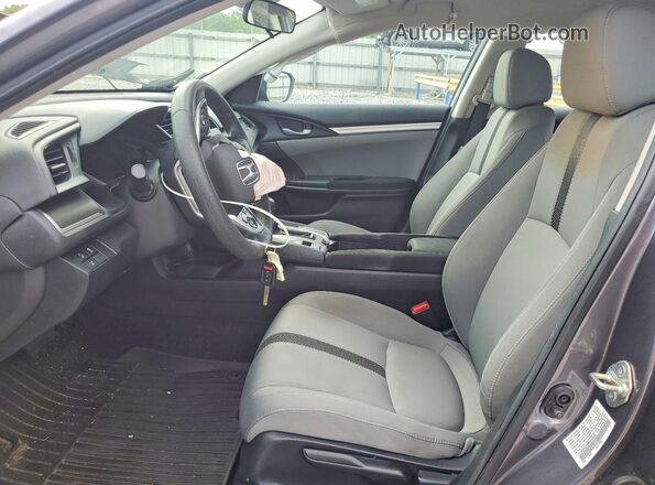 19XFC2F6XKE049080 2019 HONDA CIVIC Gray წინა სალონის ხედი