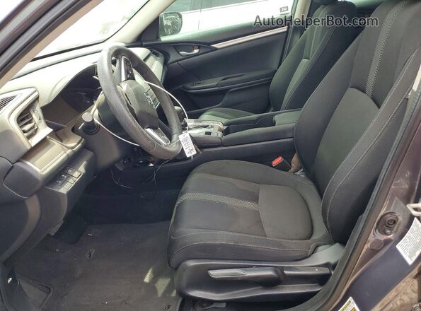 19XFC2F6XKE051301 2019 HONDA CIVIC Gray Widok wnętrza z przodu