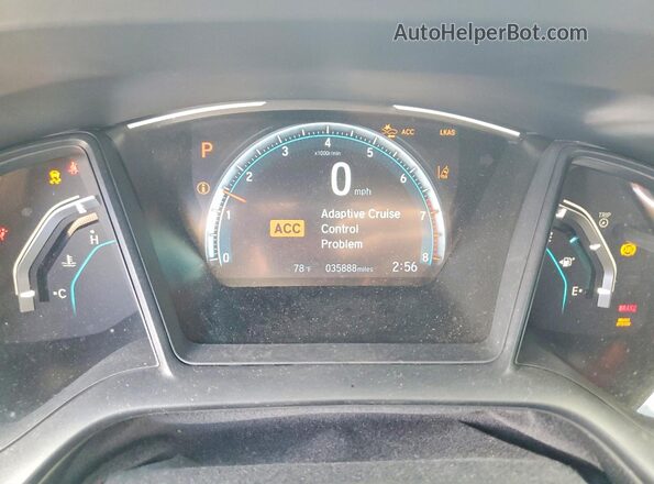 19XFC2F6XLE028702 2020 HONDA CIVIC Black Вид щитка приладів