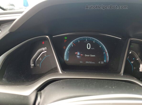 19XFC2F70GE069922 2016 HONDA CIVIC White ხელსაწყოთა პანელის ხედი