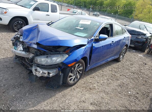 19XFC2F71HE018866 2017 HONDA CIVIC Синий Передняя левая четверть