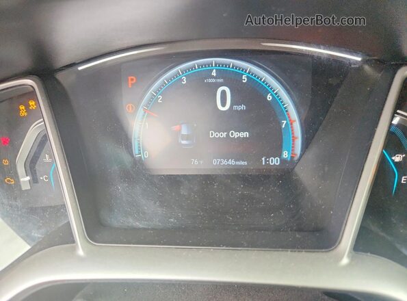 19XFC2F71JE035981 2018 HONDA CIVIC White Սարքավորումների վահանակի տեսք