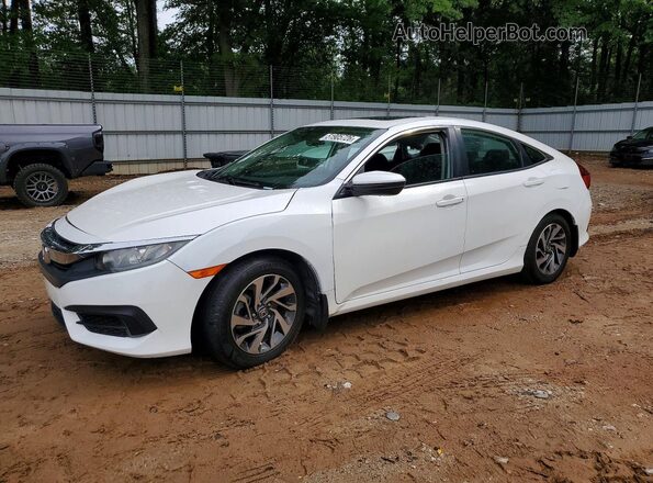 19XFC2F71JE035981 2018 HONDA CIVIC White Առջևի ձախ երեք քառորդ տեսարան