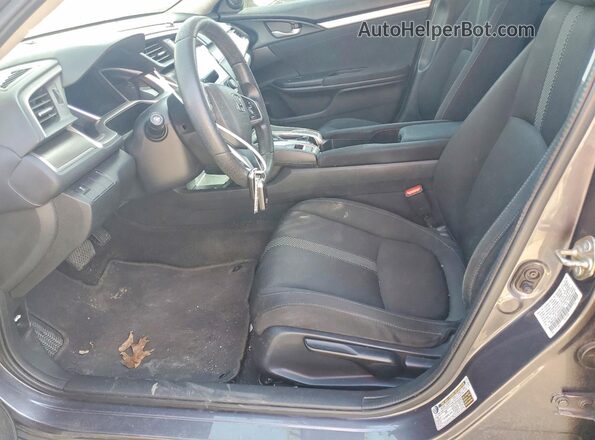 19XFC2F72GE025808 2016 HONDA CIVIC Gray Front interior view