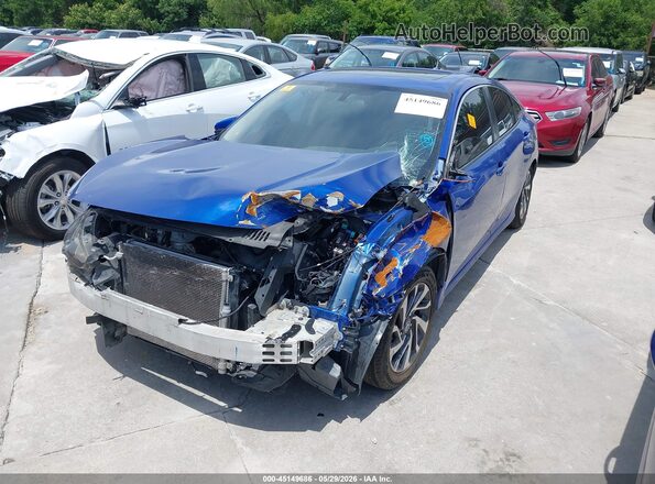 19XFC2F72HE051701 2017 HONDA CIVIC Blue Передня ліва чверть