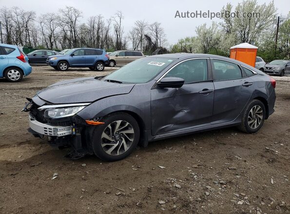 19XFC2F74HE205583 2017 HONDA CIVIC Gray Передня ліва чверть
