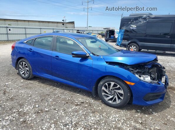 19XFC2F75GE049925 2016 HONDA CIVIC Blue Delantero derecho