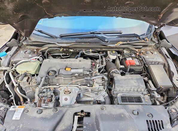 19XFC2F75JE030170 2018 HONDA CIVIC Серый Вид задней части салона
