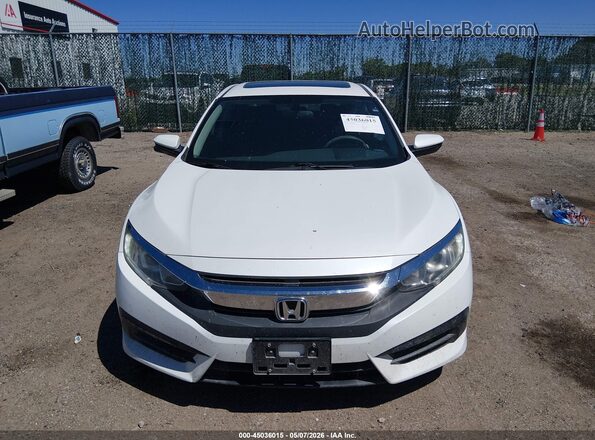 19XFC2F77HE017348 2017 HONDA CIVIC Белый Вид задней части салона