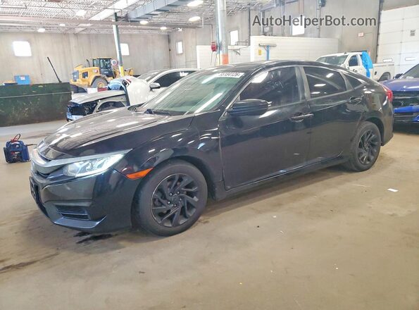 19XFC2F78GE085186 2016 HONDA CIVIC Black წინა მარცხენა ხედი სამი მეოთხედიდან