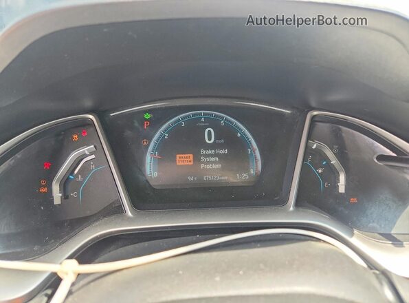 19XFC2F79GE027359 2016 HONDA CIVIC Blue Vista del cuadro de instrumentos