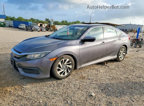 19XFC2F79GE042749 2016 HONDA CIVIC Gray Front left