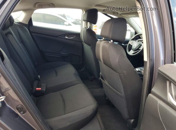 19XFC2F79GE042749 2016 HONDA CIVIC Gray Rear seats view