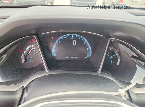 19XFC2F79HE071895 2017 HONDA CIVIC Blue Widok zestawu wskaźników